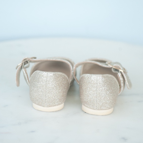 Janie and Jack Gold Glitter Dress Shoes - Picture 8 of 11